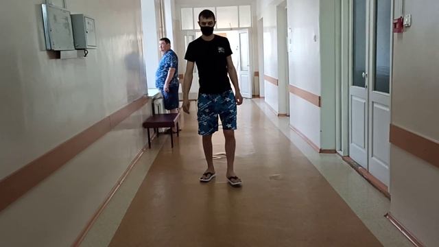 Походка.Двусторонее эндопротезирование тазобедренных суставов. Стационар в областной ревматологии. смотреть онлайн