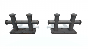 3D модель. Кнехт J. 3D model. Ship bollard J.