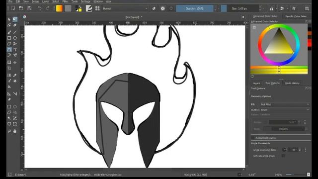How To Create Vector Logo In Krita смотреть онлайн