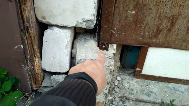 Купил металлический гараж, первые проведённые работы. смотреть онлайн