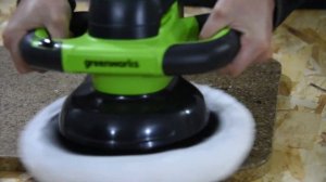 Аккумуляторная полировальная машина Greenworks G24BU10 обзор и полировка