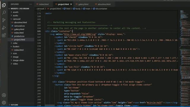 Tutorial Buat Website Sederhana menggunakan Framework Bootstrap 5.3 (Bagian-2) смотреть онлайн