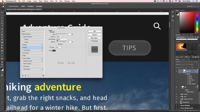 Photoshop CC 2015 - Enhanced Layer Styles смотреть онлайн