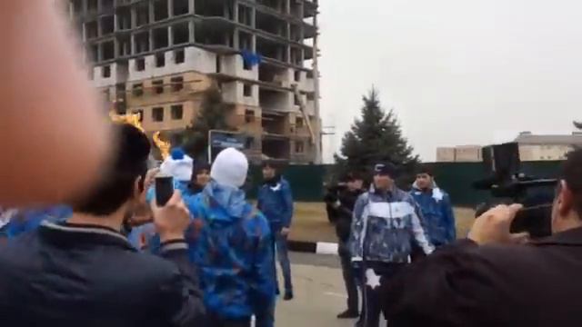 Параолимпийский огонь в Магасе смотреть онлайн