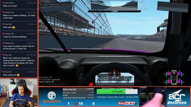 rFactor 2 - SimRacing.Club Academy - Indianapolis Road Course - First Practise in Nissan GT-R смотреть онлайн