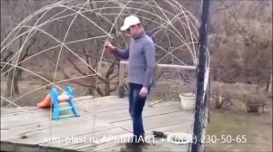 Беседка из стеклопластиковой арматуры