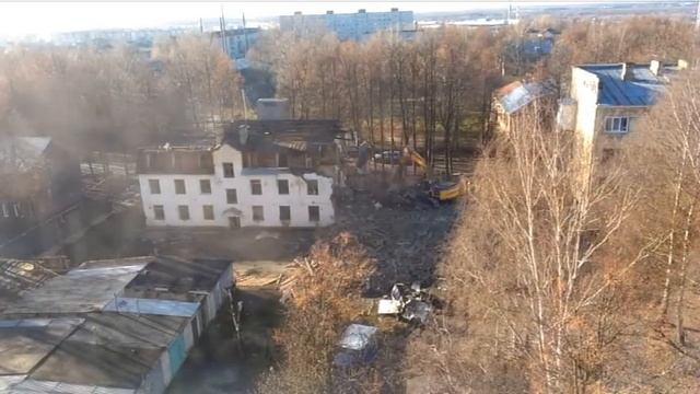 Снос дома ул.Лопатина г.Ковров 8.11.2017 смотреть онлайн