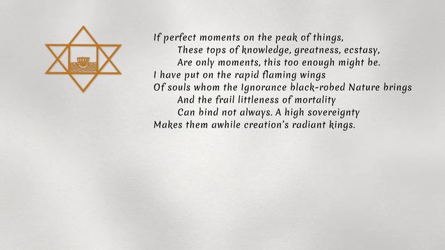 "MOMENTS", a sonnet by Sri Aurobindo смотреть онлайн