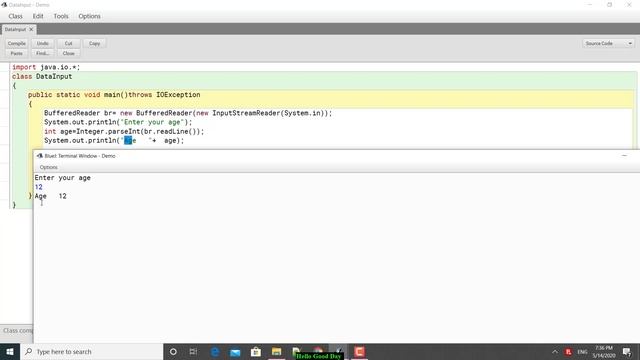 Data Input in java Using BufferedReader смотреть онлайн