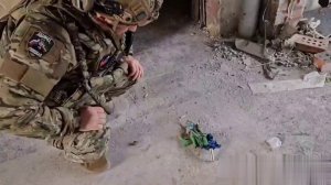 Группа "Аида" отряда "Охотника" спецназа "Ахмат" атаковала дронами опорный пункт ВСУ.