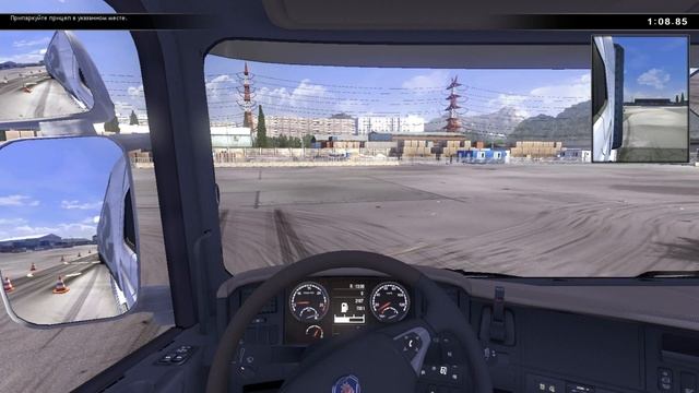 Учимся водить грузовик ♦ Scania Truck Driving Simulator.