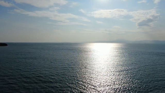 4к видео/природа/Владивосток/полет над морем