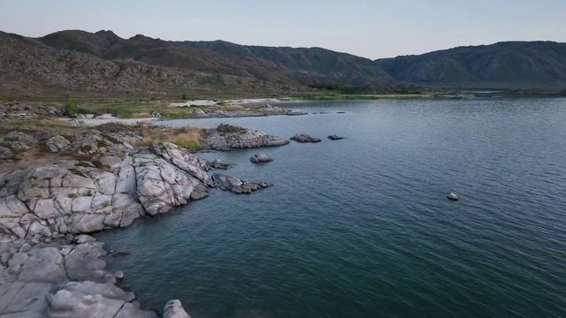 Бухтарминское водохранилище - Нарымский хребет - После заката