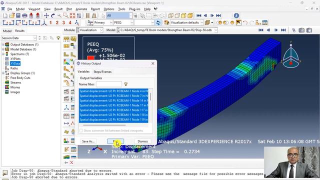 24 – Part 5: Visualisation | Strengthening of concrete beams | ABAQUS Tutorial
