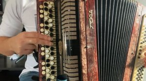 Красивая песня "РОЗА БЕЛАЯ" Учимся играть на баяне (РАЗБОР)