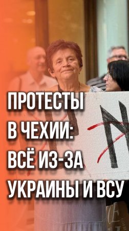 Неожиданный поворот: что граждане Чехии принесли на акцию протеста против Украины