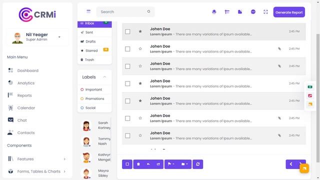 CRM Dashboard Design Bootstrap 5 Admin Template смотреть онлайн
