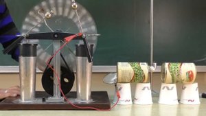 Опыты по электростатике.