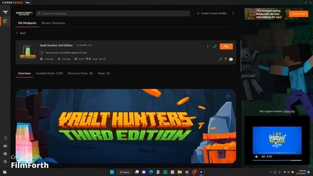 Java virtual machine could not be created Minecraft Curseforge error смотреть онлайн