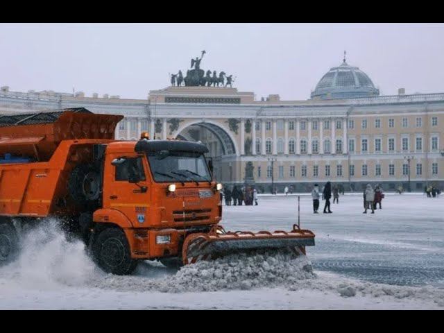Снегопад остановил все виды транспорта в Петербурге