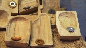 Диски по дереву для болгарки Комбо Wood - итоги работы - выборка углублений в дереве