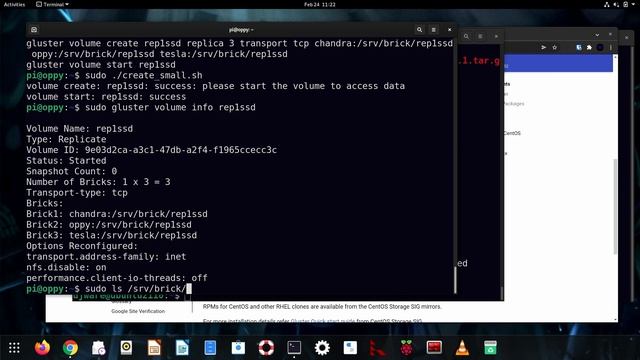 Gluster 10.1 Tutorial смотреть онлайн