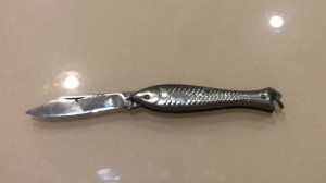 Самый известный складной нож из Чехословакии «Rybička» (Sandrik, 1947-1955) Knife fish Czech