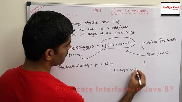 # 160 Java 8 Predicate with Examples | Java 8 Predicate Examples | Predicate | java 8 | RedSysTech