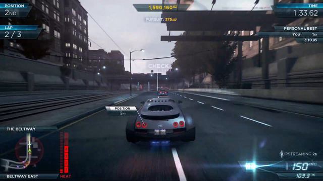BUGGATI VEYRON SUPER SPORT NFS 2012 - PLAYING THE MOST REALISTIC NFS GAME EVER !