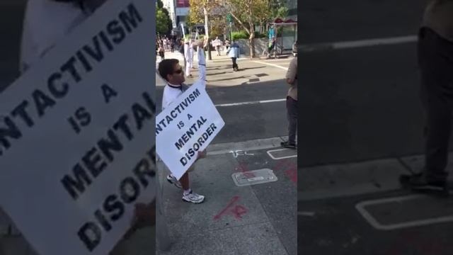 Pro Circumcision Demonstrators Sing Happy Birthday