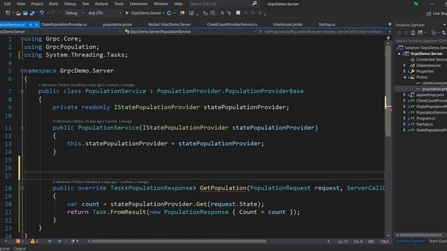 gRPC Client Stream (In ASP.NET Core) смотреть онлайн