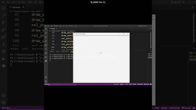 Draw House with #python #short #drawhouse