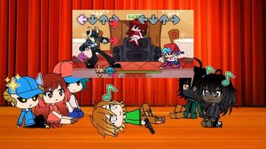 Реакция FNF На Таби/GACHA life