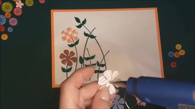 занятие ШР № 10  Изготовление открытки из пуговиц смотреть онлайн