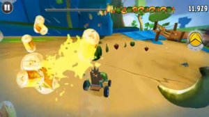 Angry Birds GO! Gameplay Walkthrough - Rocky Road Track 3 - Fruit Splat 5 for Android/IOS