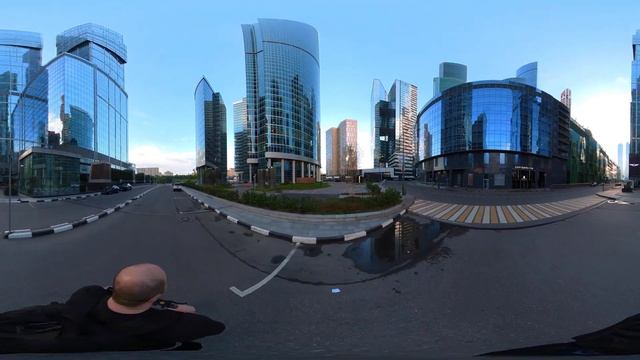 5K 360° VR Video Bike Tour through Moscow International Business Center (MIBC) Moscow-City