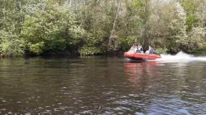 Англер Скат-370. Дельфинирование с 2 пассажирами на разгоне.
