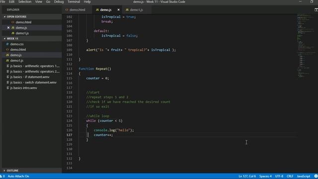 Javascript Basics - Loops part 1 смотреть онлайн