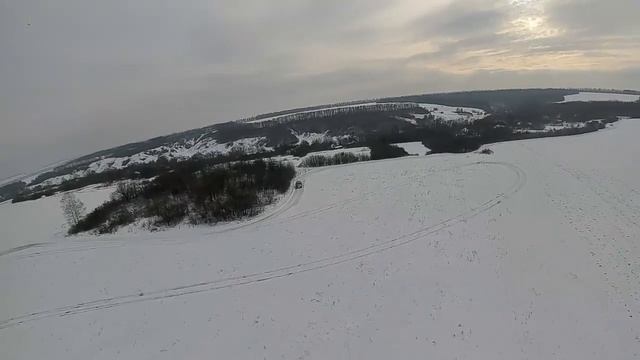 Зима, снег, машины смотреть онлайн