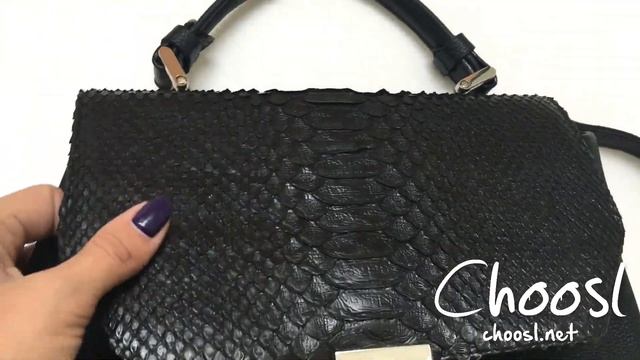 Сумка ручной работы, натуральная кожа, крышка кожа питона — Choosl смотреть онлайн