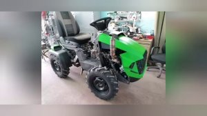 DIY. Минитрактор 4х4 переломка своими руками. Фото-видео нарезка.