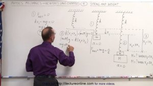 Physics 4.1 Newton's Laws Examples (9 of 25) Spring and Weight