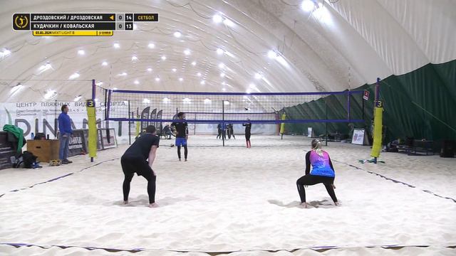Финал: Дроздовский / Дроздовская VS Кудачкин / Ковальская |  MIXT LIGHT B -  03.01.2024