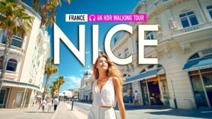 Ницца Франция - Совершите экскурсию | Прогулка по городу в формате 4K 60fps HDR