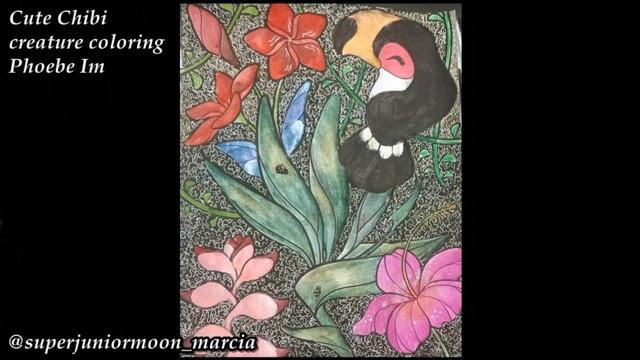 Найди и раскрась 100 тем: #14 тукан/ Раскраски антистресс для взрослых смотреть онлайн