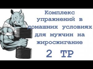 Комплекс упражнений в домашних условиях для мужчин на жиросжигание (2 тр)