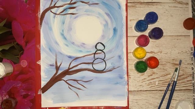 Как нарисовать кота на дереве смотреть онлайн