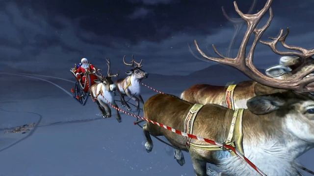 Новогодние футажи: САНТА КЛАУС с рождественскими подарками. New year and Christmas. Santa Claus. смотреть онлайн
