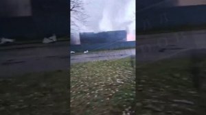 Нигде ранее не публиковавшиеся кадры прилетов по Киеву сегодня.