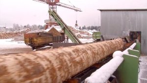 Производство Оцилиндрованного бревна